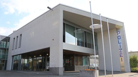 Gebäude der Polizeistation in Limburg an der Lahn.