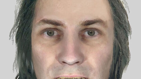 Phantombild eines männlichen, unbekannten Sexualtäters
