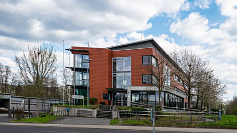 Gebäude der Polizeistation in Büdingen.