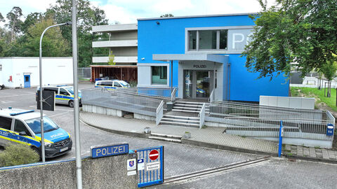 Gebäude der Polizeistation in Heusenstamm.
