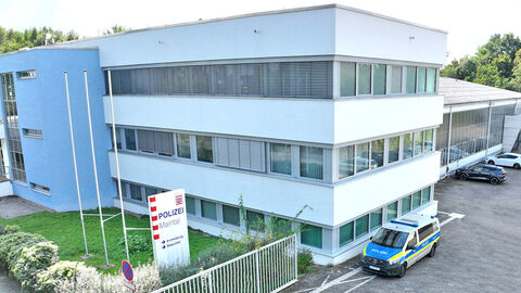Gebäude der Polizeistation in Maintal.