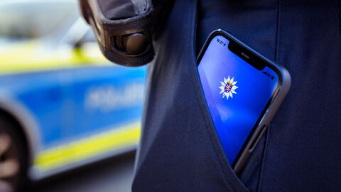 Diensthandy der Polizei Frankfurt
