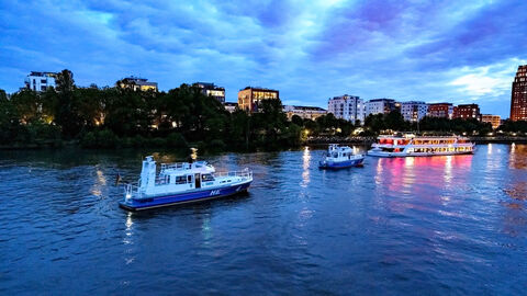 Polizeiboote in Frankfurt am Main