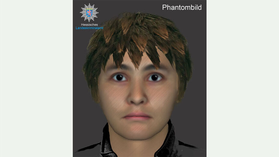Phantombild einer männlichen Personen mit braunen Haaren
